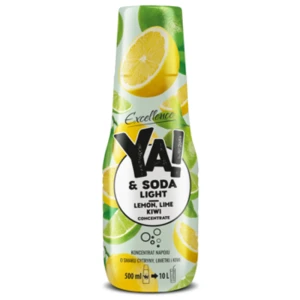YA!&SODA Koncentrat napoju LEMON, LIME, KIWI LIGHT 500 ml