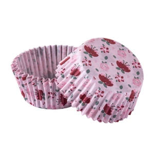Foremki papier do muffinek "Kwiaty" 50szt