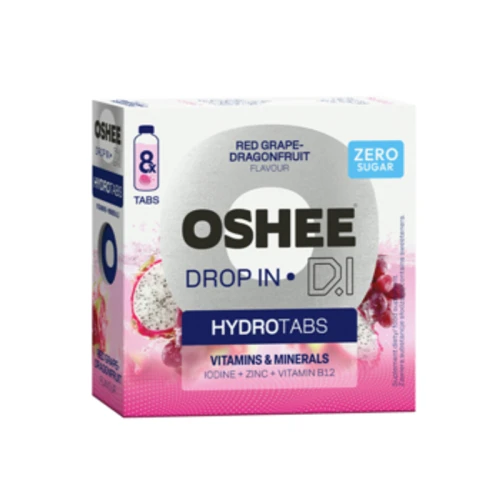OSHEE Drop in Hydrotabs Witaminy i Minerały winogrona - smoczy owoc 8 tabletek 1779182358088-gitqrg.png