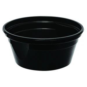 Pojemnik PP 570 ml Ø127 mm czarny wielorazowy 50 sztuk, Faerch
