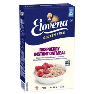 Elovena Owsianka błyskawiczna z malinami. Produkt bezglutenowy. 200 g.