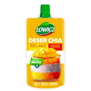 Łowicz Deser CHIA Relaks Mango Ananas 120g