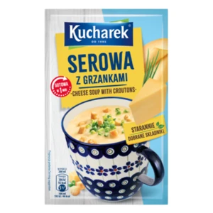Kucharek Zupa jednoporcjowa serowa z grzankami 21g