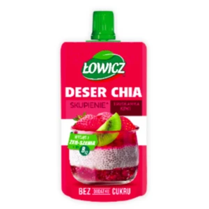 Łowicz Deser CHIA Skupienie Truskawka Kiwi 120g