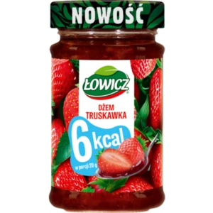 Łowicz Dżem truskawkowy 6 kcal 200 g