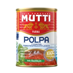 Mutti Pomidory krojone z bazylią 400g