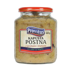 Provitus Kapusta postna z grzybami i śliwkami 660g
