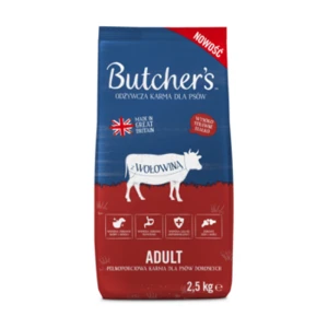 Butcher's Adult, sucha karma dla psów dorosłych, z wołowiną 2,5kg
