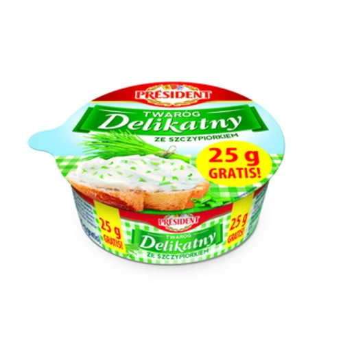 President Twaróg Delikatny ze Szczypiorkiem 150g+25g 1779189841585-r94vme.png