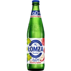 Łomża Radler Kwaśny agrest 20% soku butelka bezzwrotna 500 ml