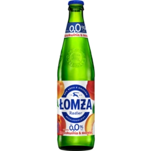 Łomża Radler Brzoskwinia - morela 20% soku butelka bezzwrotna 500 ml