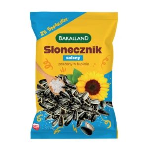 Słonecznik solony prażony w łupinie Bakalland 130 g
