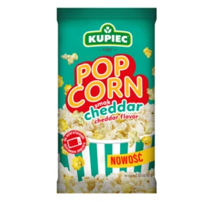 Kupiec Popcorn o smaku cheddar 80g