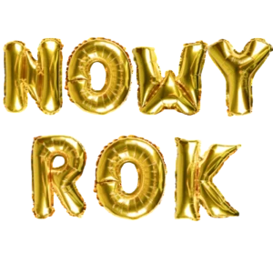 Nowy Rok - zestaw balonów foliowych