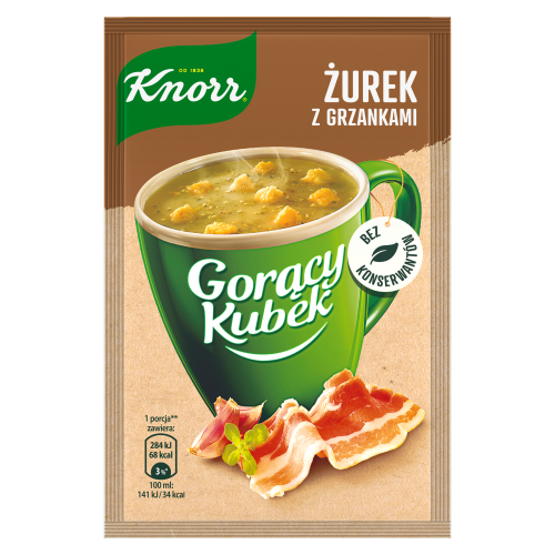 Gorący Kubek żurek Knorr 17 g Gorący Kubek żurek Knorr 17g