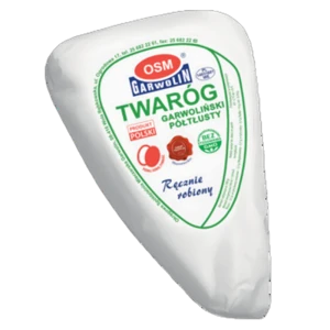 Twaróg garwoliński półtłusty klinek pergamin + folia ok. 500g OSM Garwolin