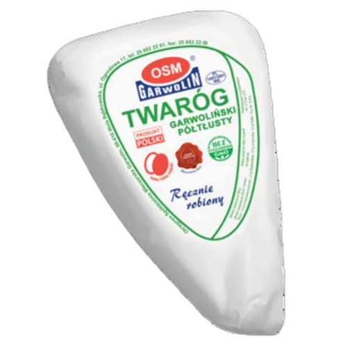 Twaróg garwoliński półtłusty klinek pergamin + folia ok. 500g OSM Garwolin 1768514225208-32277-3-18af4f.png