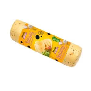 Ser żółty Salami Serenada czosnek zioła blok ok. 1,3 kg
