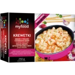 Mrożone krewetki obrane z maślanym sosem czosnkowym MyFood 250 g