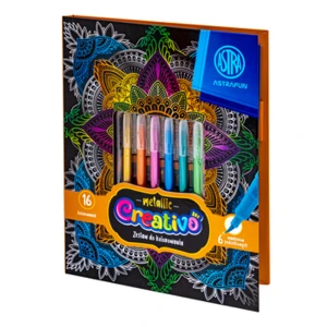 Zestaw do kolorowania metallic ASTRAFUN - MANDALA ART