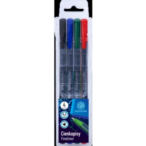 Cienkopisy trójkątne 0,4 mm ASTRAPEN - 4 szt.