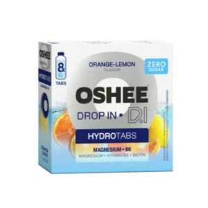 OSHEE Drop in Hydrotabs Magnez + B6 cytryna pomarańcza 8 tabletek