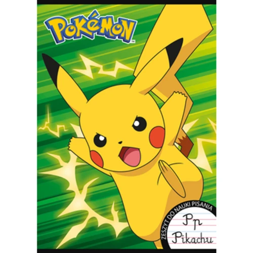 Zeszyt okładka laminowana A4, 32 kartki, linia dwukolorowa Pokemon 1779182933615-9csy39.png