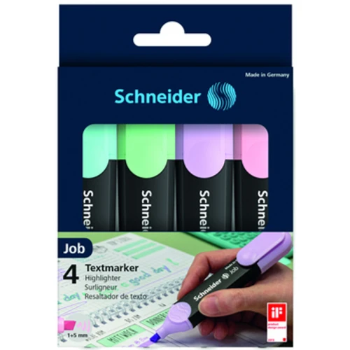 Zakreślacz Schneider Job Pastel 1-5mm 4 sztuk mix kolorów 1779183230594-yw0kim.png