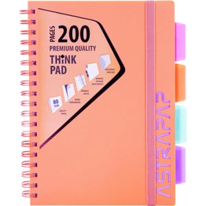 Kołozeszyt B5 200 stron ASTRAPAP Pastel Line