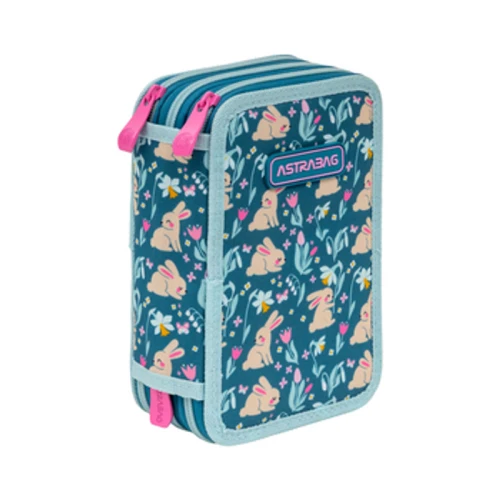 Piórnik JUMBO potrójny z wyposażeniem ASTRABAG CANDY BUNNY, AC31 1779184706724-f1oghj.png