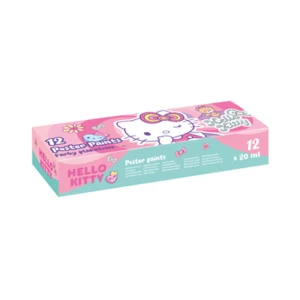 Farby plakatowe 20 ml 12 kolorów Hello Kitty pink 1