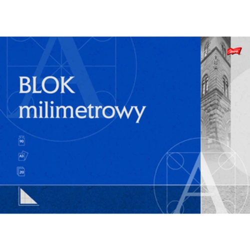 Unipap blok z papieru milimetrowego A3, 20 kartek 1779185092561-vp6wak.png