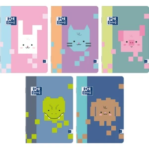 Zeszyt Oxford Zoo Blocks A4 32 kartki kratka