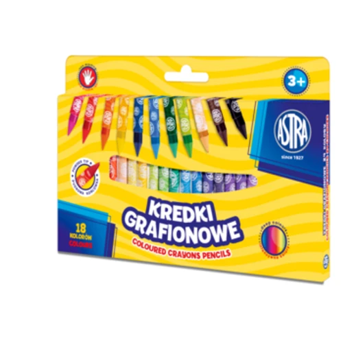 Kredki grafionowe okrągłe ASTRA 18 kolorów - 7/85 mm 1779185306755-y9hd5i.png