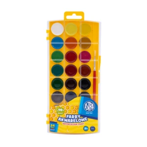 Farby akwarelowe Astra 24 kolory 25mm