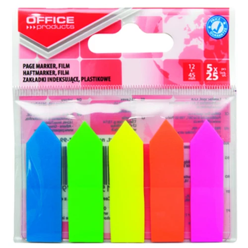 Zakładki indeksujące OFFICE PRODUCTS strzałka 12x45mm 5x25 kartek mix 1779185460095-lj91ov.png