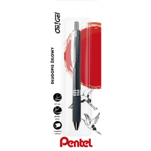 Pentel Długopis żelowy OH!GEL! K497 - czarny 1779185567921-srixl7.png