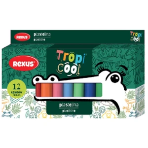 Plastelina 12 kolorów Rexus Tropicool