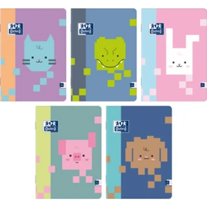 Zeszyt Oxford Zoo Blocks A5 16 kartek linia podwójna