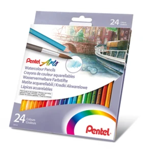 Kredki akwarelowe Pentel CB9-24 w 24 kolorach