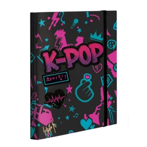 Teczka przestrzenna z gumką K-pop dark