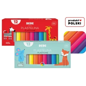 Plastelina 12 kolorów BEBE KIDS