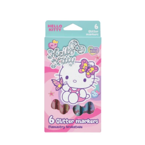 Flamastry brokatowe 6 kolorów Hello Kitty pink 1 1779185896444-izc43b.png