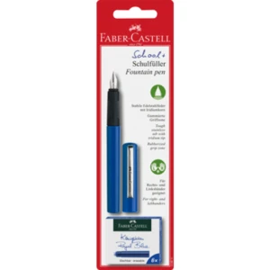 Pióro wieczne szkolne niebieskie + 6 naboi FABER CASTELL