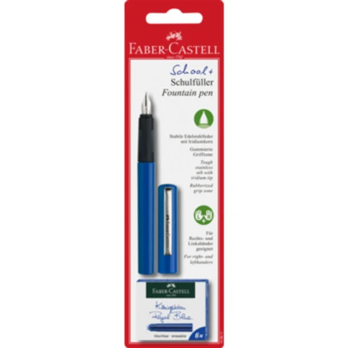 Pióro wieczne szkolne niebieskie + 6 naboi FABER CASTELL 1779186792200-udxkfj.png
