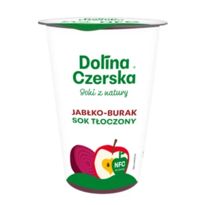Sok NFC jabłko burak 100% Dolina Czerska Kubeczek 200ml