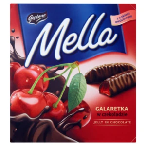 Goplana Mella Galaretka w czekoladzie o smaku wiśniowym 190 g