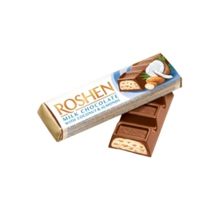 Baton czekoladowy Roshen z nadzieniem kokosowym 38 g