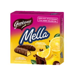 Goplana Mella Galaretka w czekoladzie o smaku cytrynowym 190 g