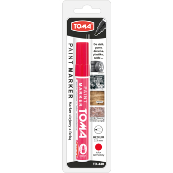 Marker olejowy Toma 2,5 mm czerwony 2633cbbca8fd9dfa743420b9bbf3cf94.jpg